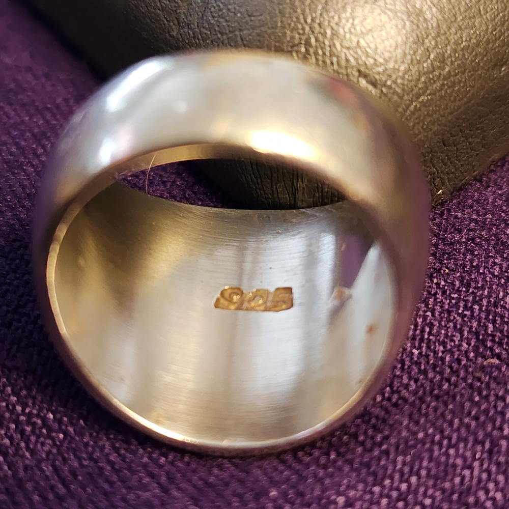 Hammered Silver Ring - image 2